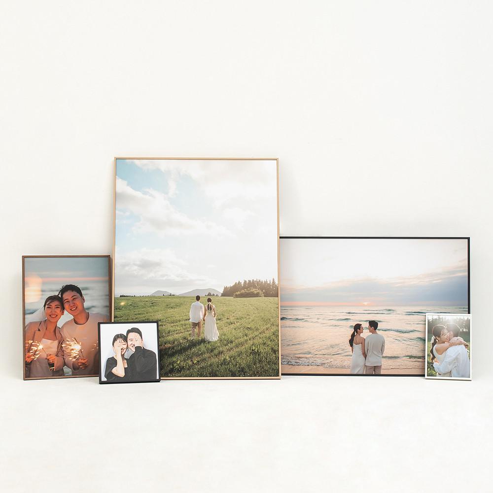 끌레르 아크릴액자 원목 웨딩 본식사진 제작 가족 a2 a3 사이즈 16x20 대형