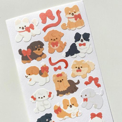 리본강아지 씰스티커 (리뉴얼)