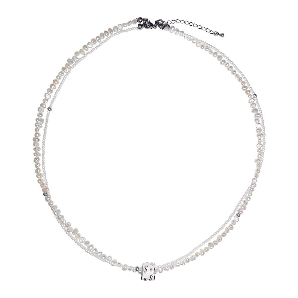 Twin pearl necklace (트윈 펄 목걸이)