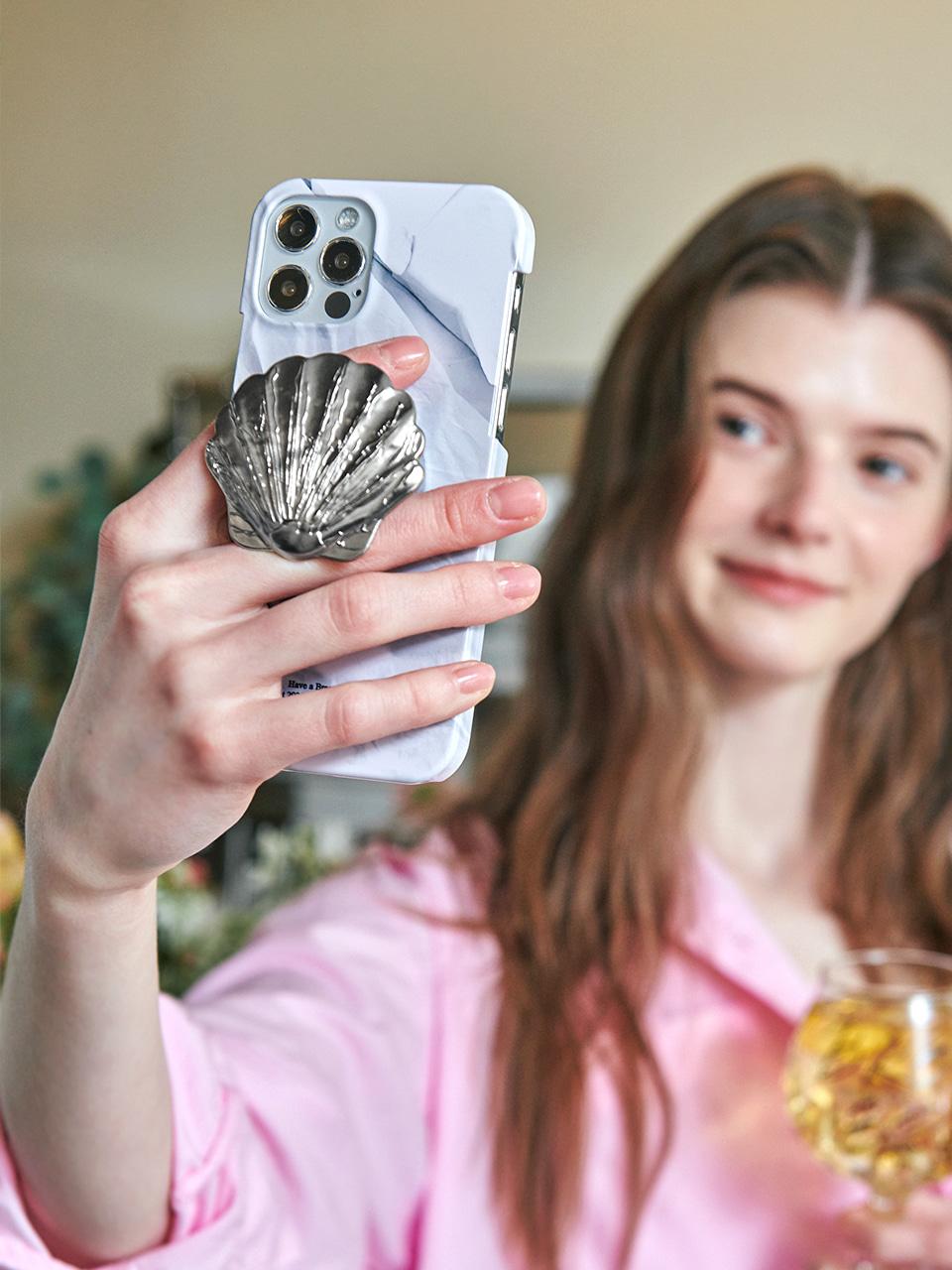 TBA 메탈그립톡 shell (gold/silver)