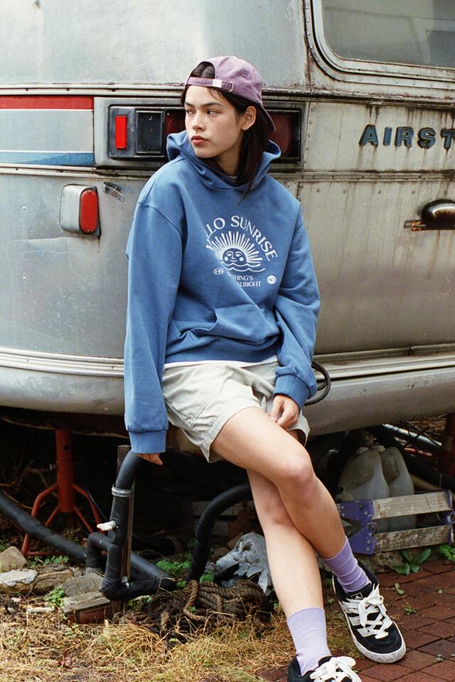 [TOM GREYHOUND]HS Arch Logo Hoodie