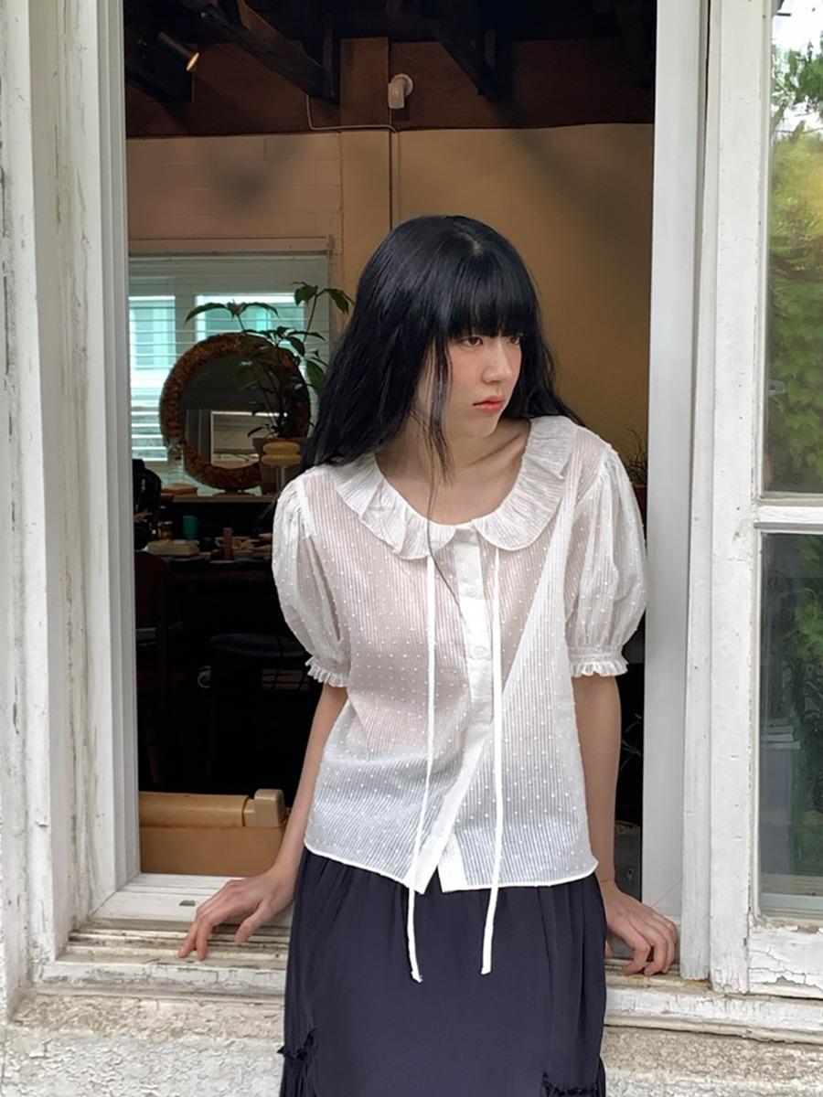 Dot Smoke Blouse_2colors