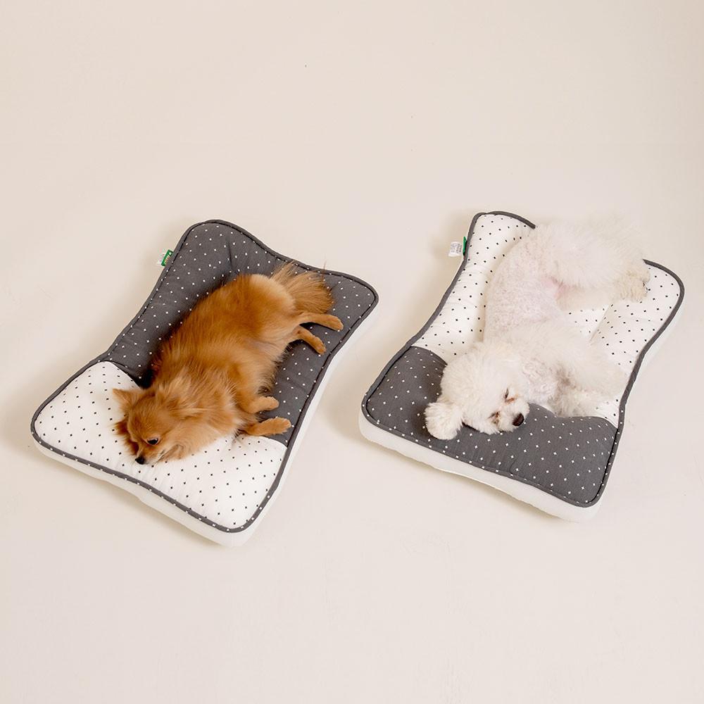 페스텝 이중누빔 탄탄이 베개일체형 강아지방석 S 사계절 마약방석 켄넬 고양이 애견쿠션