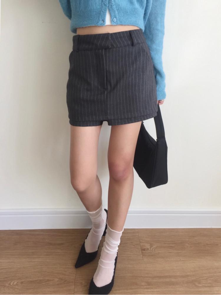 stripe pants skirt (2colors)