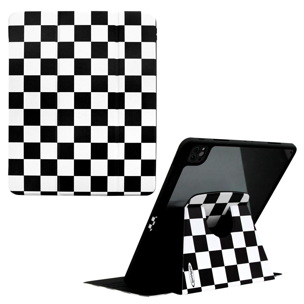 오드밤 프로 11인치 에어 10.9인치 5세대 4세대 세로거치 체커보드 아이패드 케이스