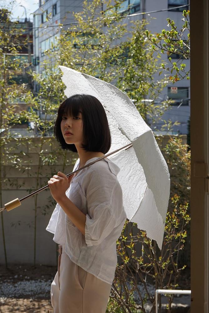 [호레이 3단양산] 퓨어 화이트 스캘럽 / Pure White Scallop :::22년8월말재입고예정:::