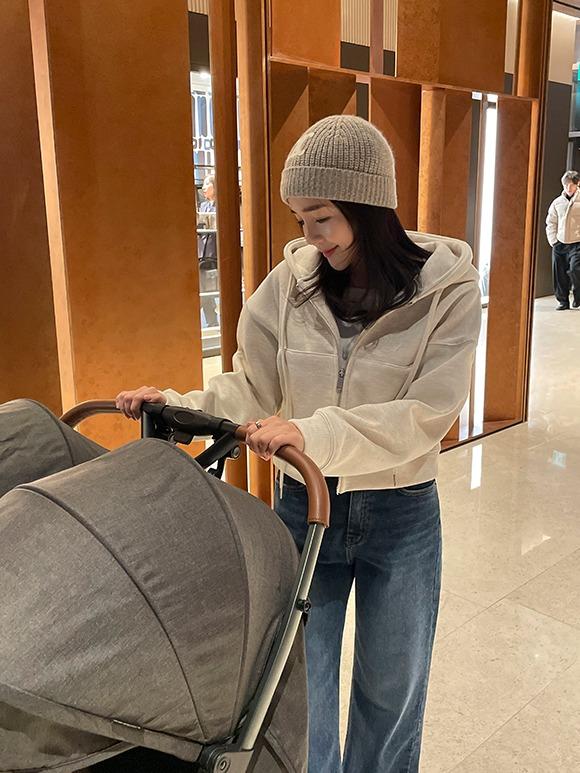 [자체제작](a'bel)린다 후드 기모 집업 (3color)