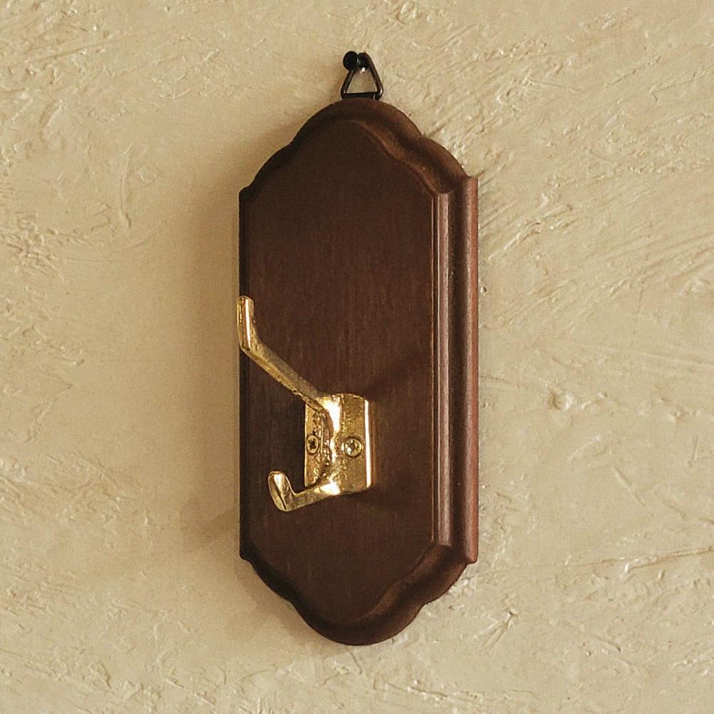 [SOIRO] Antique Gold & Wood Hook _ 엔틱 골드 앤 우드 후크 걸이대