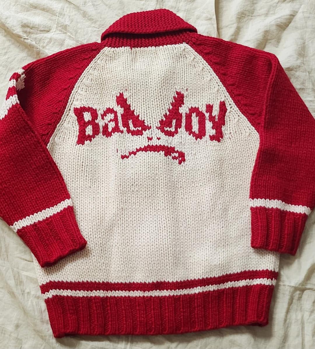 Bad boy 배드보이 코위찬 니트자켓 L