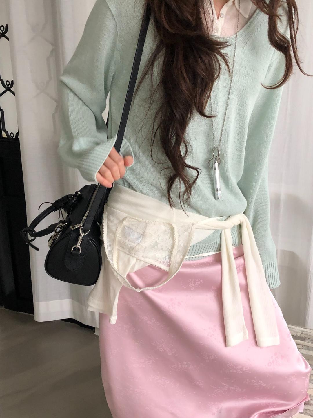 DEEP U-NECK COOL COTTON KNIT