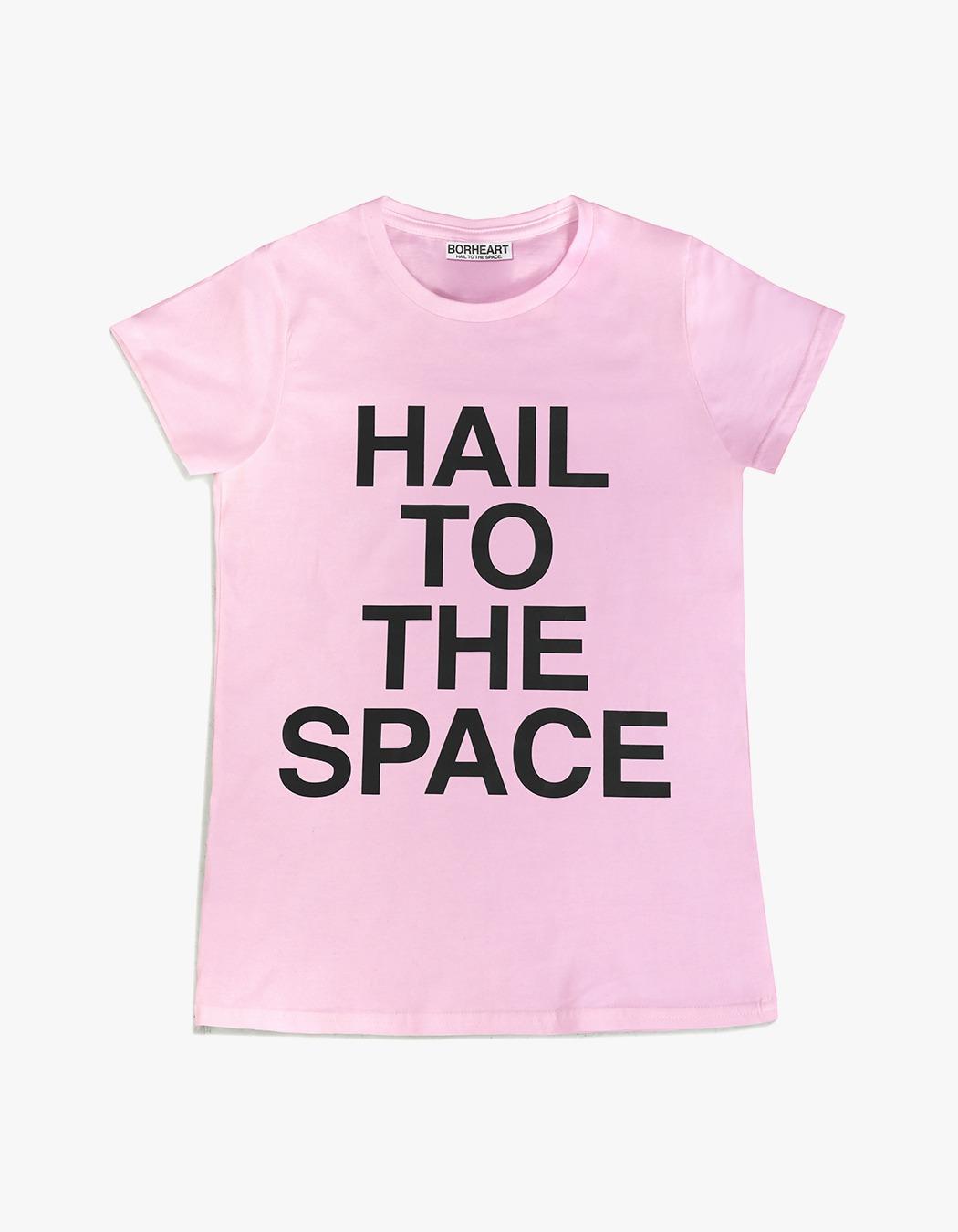 Hail To The Space Pink Silm Tee - Pink