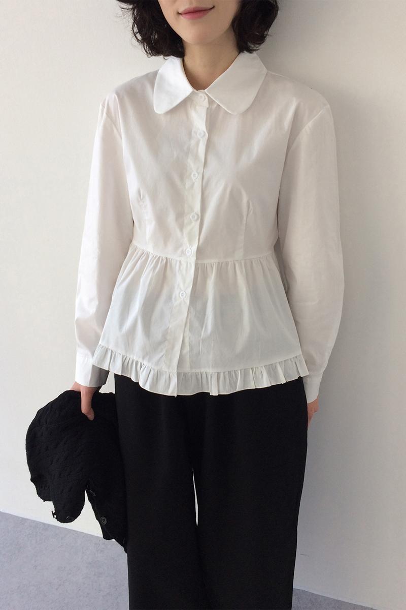 미리내로 (봄신상)하티 프릴 블라우스 셔츠