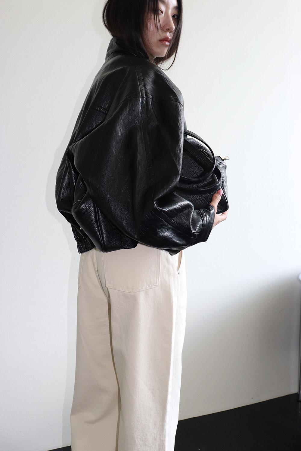 TEXTURED LEATHER JACKET (2C)