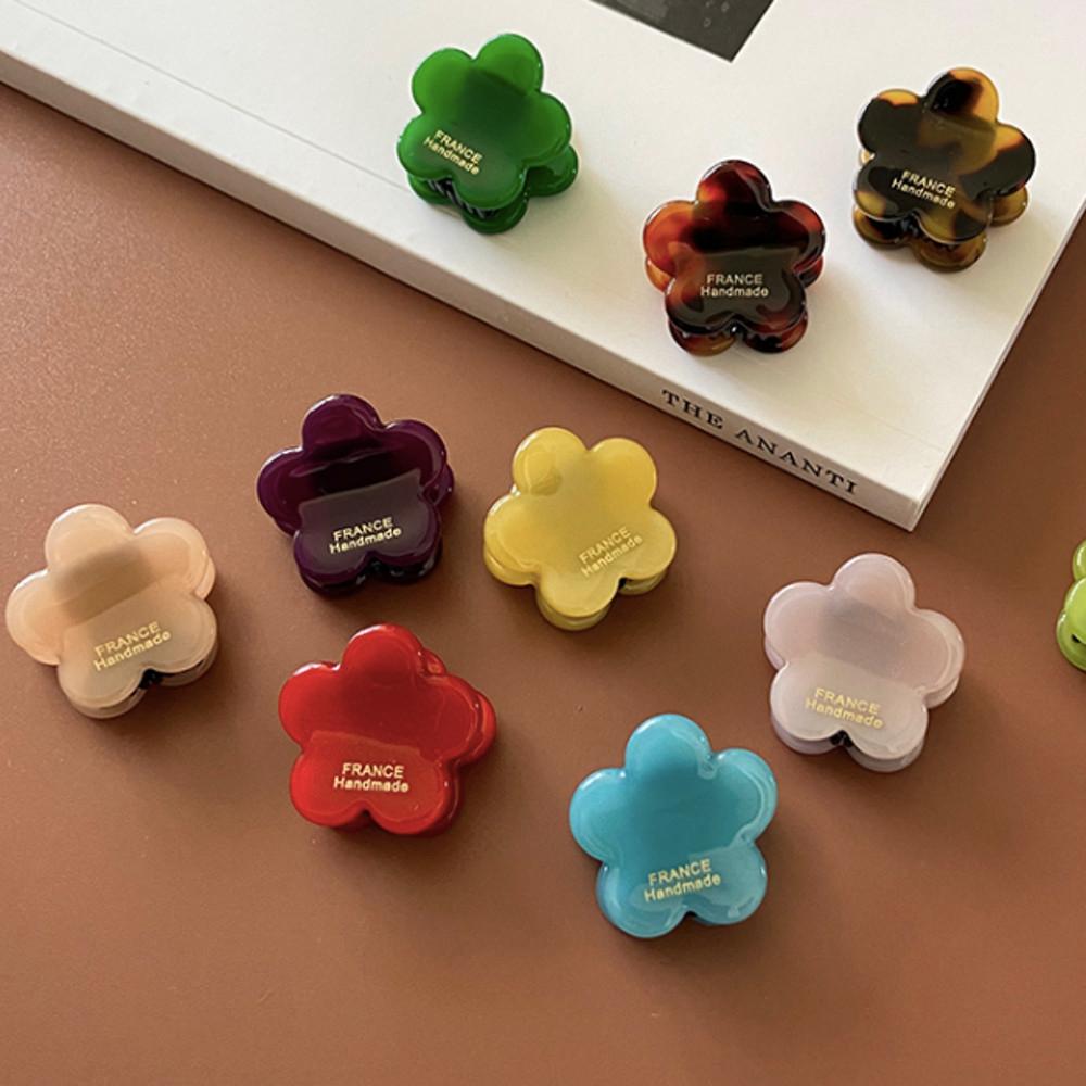 [앞머리 옆머리] 프랑스핀 미니 플라워 헤어 집게핀