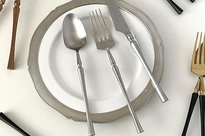 로얄 벨르 커트러리-디너 3종 세트(4 colors,디너포크/디너스푼/디너나이프)