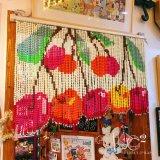 빈티지 현관 실내 가정용 비즈발 문발 여름 문 인테리어