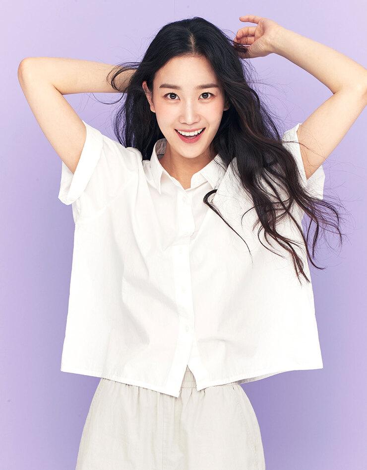 NEW 장희령 오픈카라 반팔 셔츠