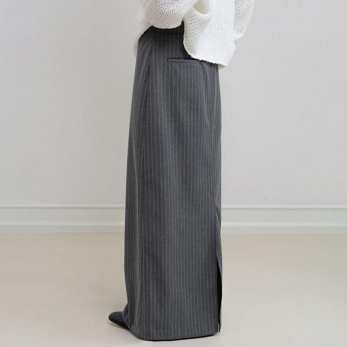 Frankie long skirt (charcoal)