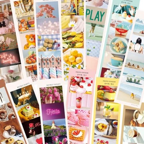 레트로 무드 포토 스티커팩 - 리무버블