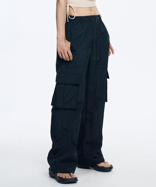 [여름가능원단]나일론 세미와이드 카고조거 스토퍼