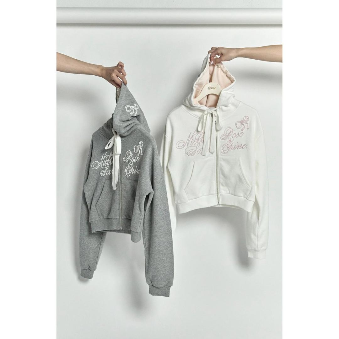 Nulle rose sans épine zip hoodie（2color）