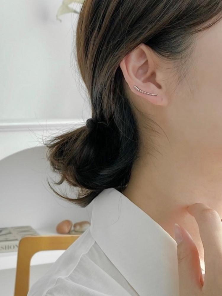 심플 메탈 이어클라이머 귓볼라인 귀걸이 이어커프