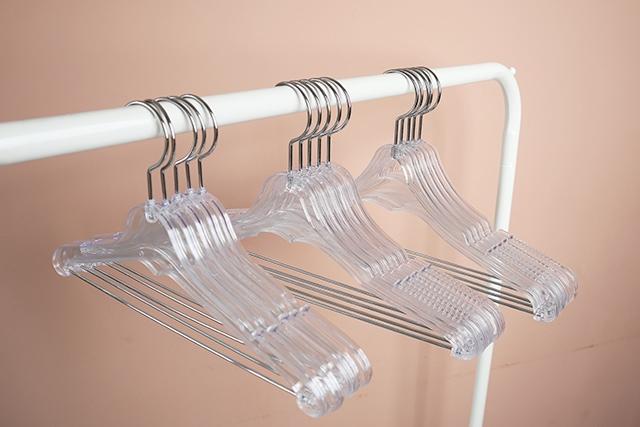 옷가게 남성 여성 아동 투명 옷걸이 10개 디피용