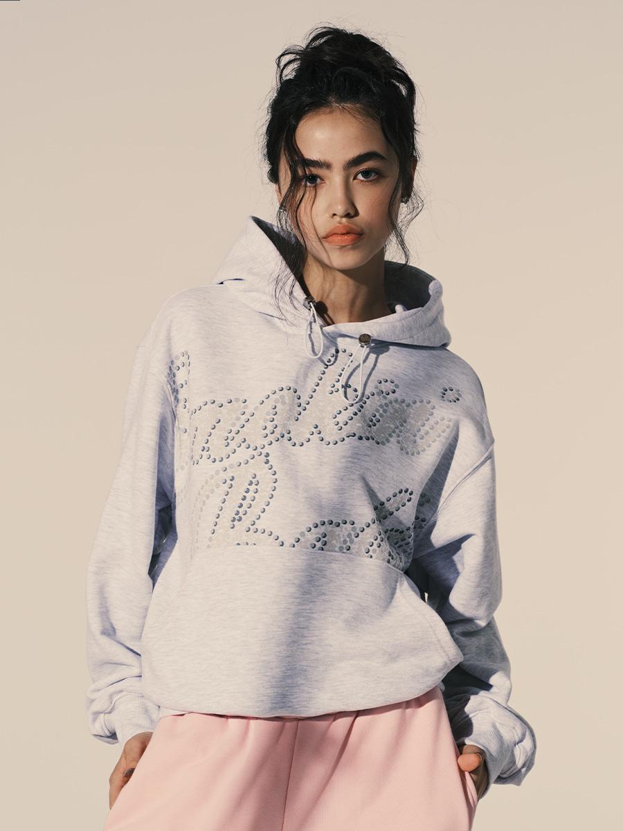 SMOKIN BADDIE HOODIE HEATHER GREY