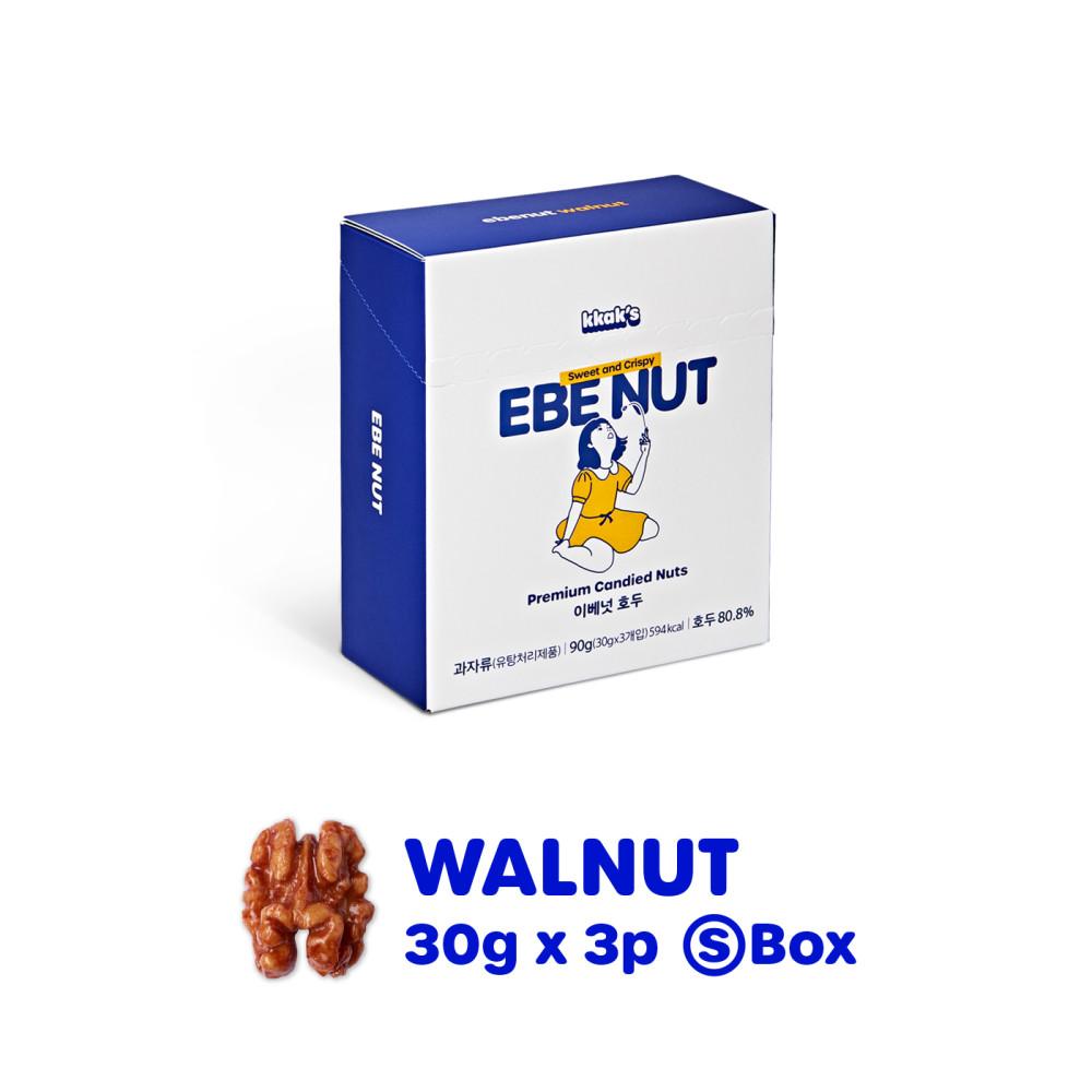ebenut 이베넛 호두정과 강정 간식 답례품 선물 3팩 90g