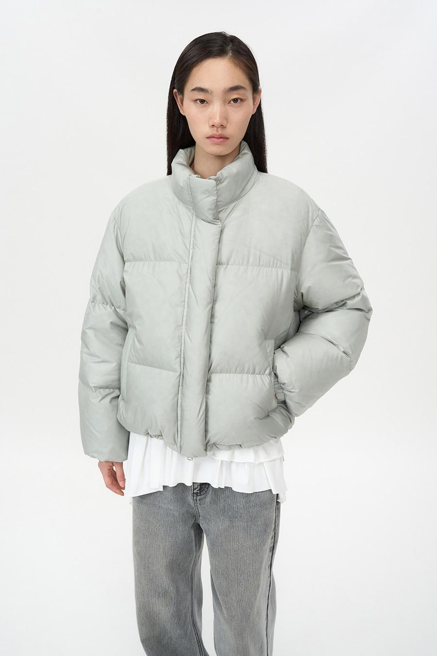 베이직 립스탑 구스 다운 PALE GREEN