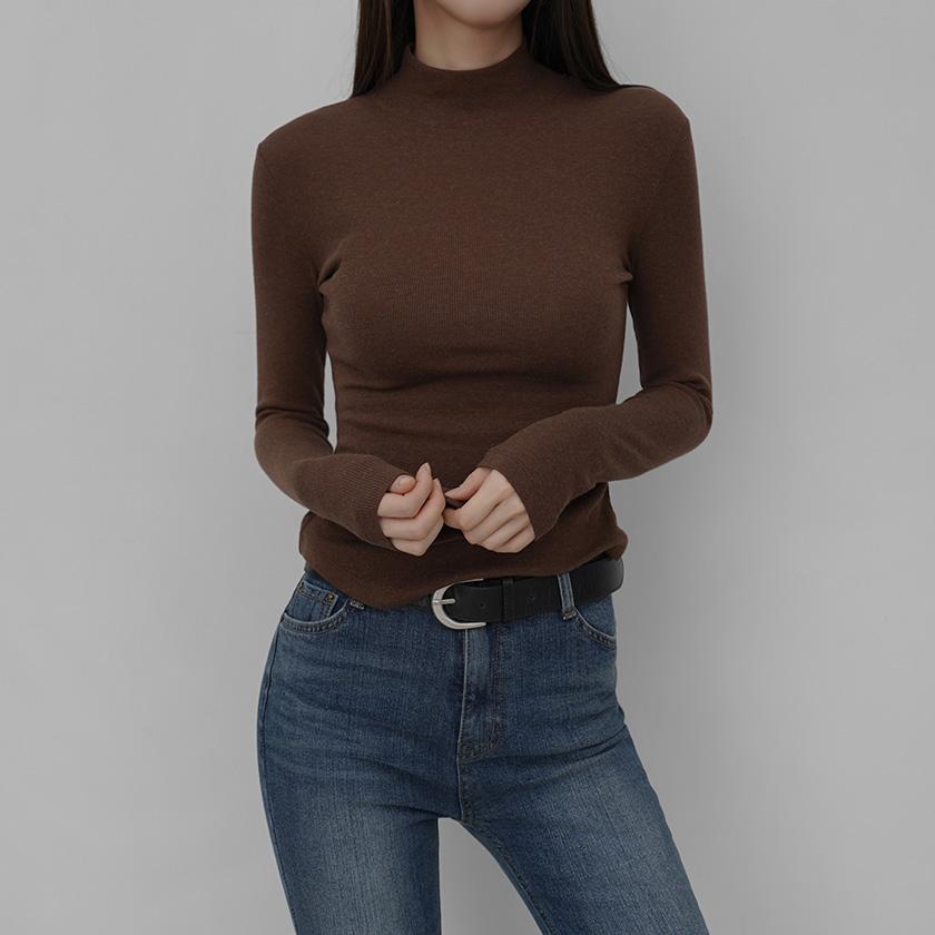 키큰여자아름다운174 [키큰여자]데도*반폴라긴팔티셔츠