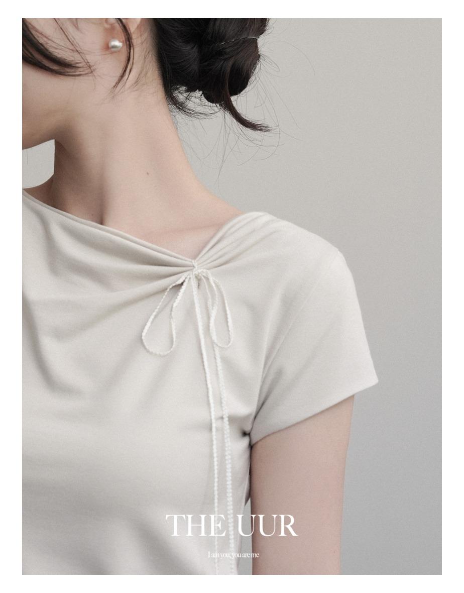 uur melrose boatneck top [milky-beige]