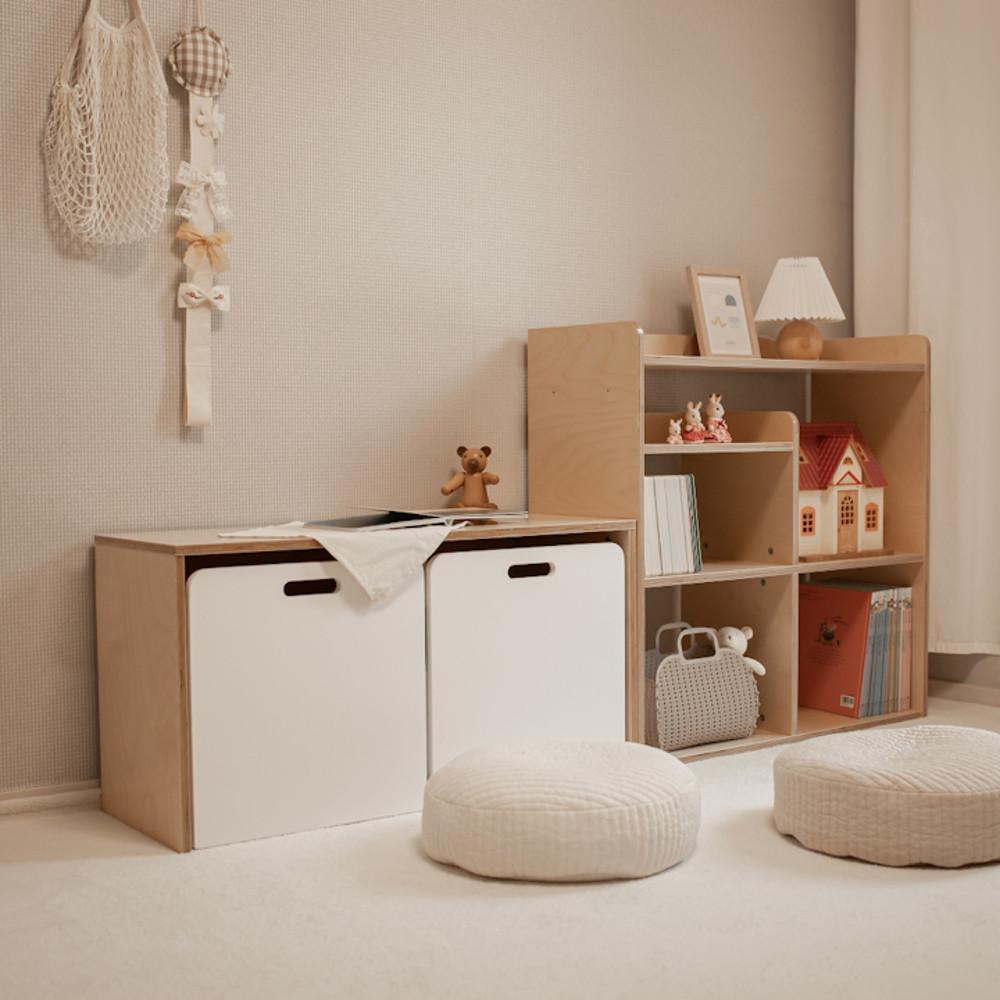 [플레이블] 아기교구장 아기책장 토이 앤 북 스토리지