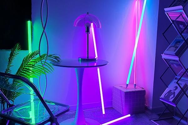LED 네온사인 네온폴 무드등 조명 네온바 120cm 10colors