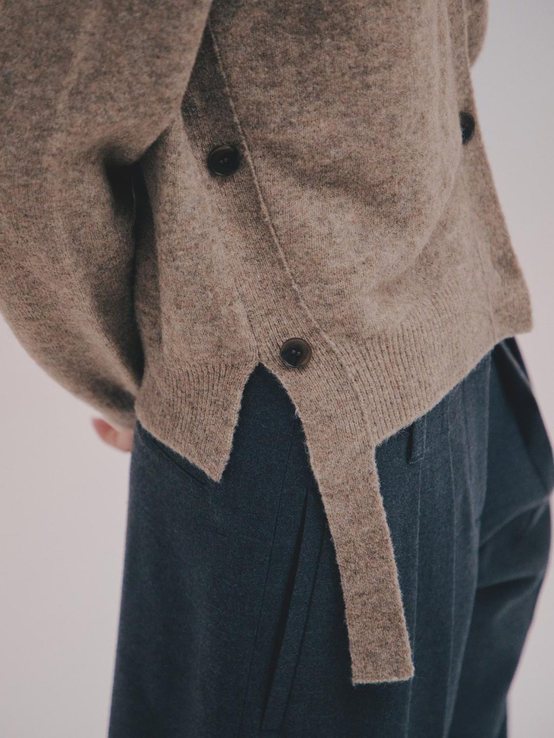 Signature Knit Cardigan - Yellowish Brown