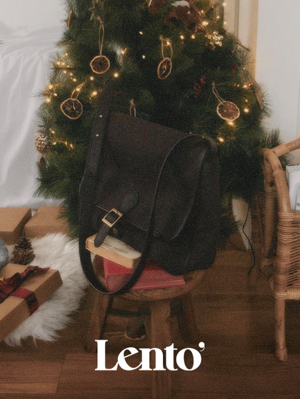 슬로우앤드 #LENTO. Tito Vintage Suede Bag - 2 color