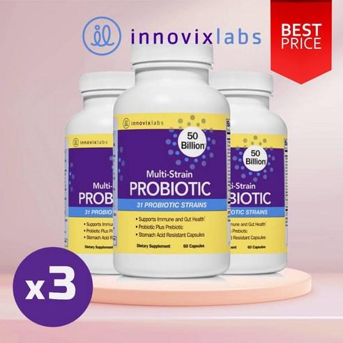 이노빅스랩스 500억 프로바이오틱스 유산균 신바이오틱스 60캡슐 3개, 60정, 3개 - MCT오일/영양제 | 쿠팡