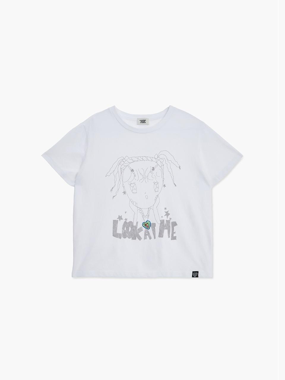 LOOK AT ME T-SHIRT_white