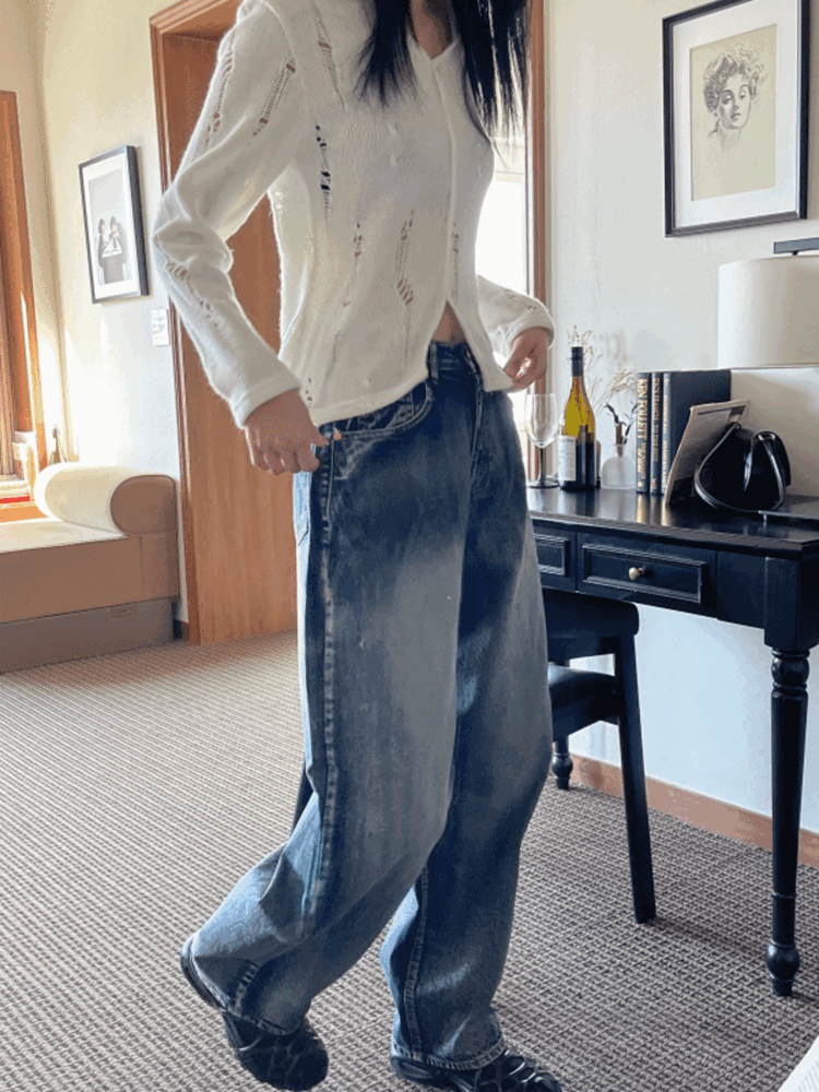 Damage collar knit (2 colors)