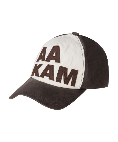 Leather Patch Ball Cap (Brown)