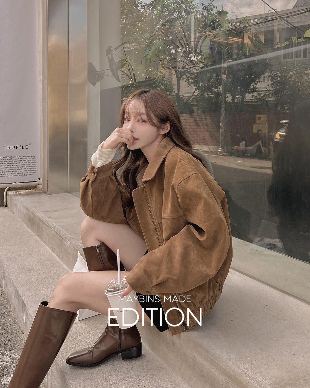 메이빈스 [6천장돌파🏆/간절기템/MADE]리유 스웨이드 자켓(+NEW컬러)(자체제작 제작상품 자켓 스웨이드자켓 스웨이드 간절기자켓 카라자켓 간절기아우터 하객룩 봄자켓 봄)