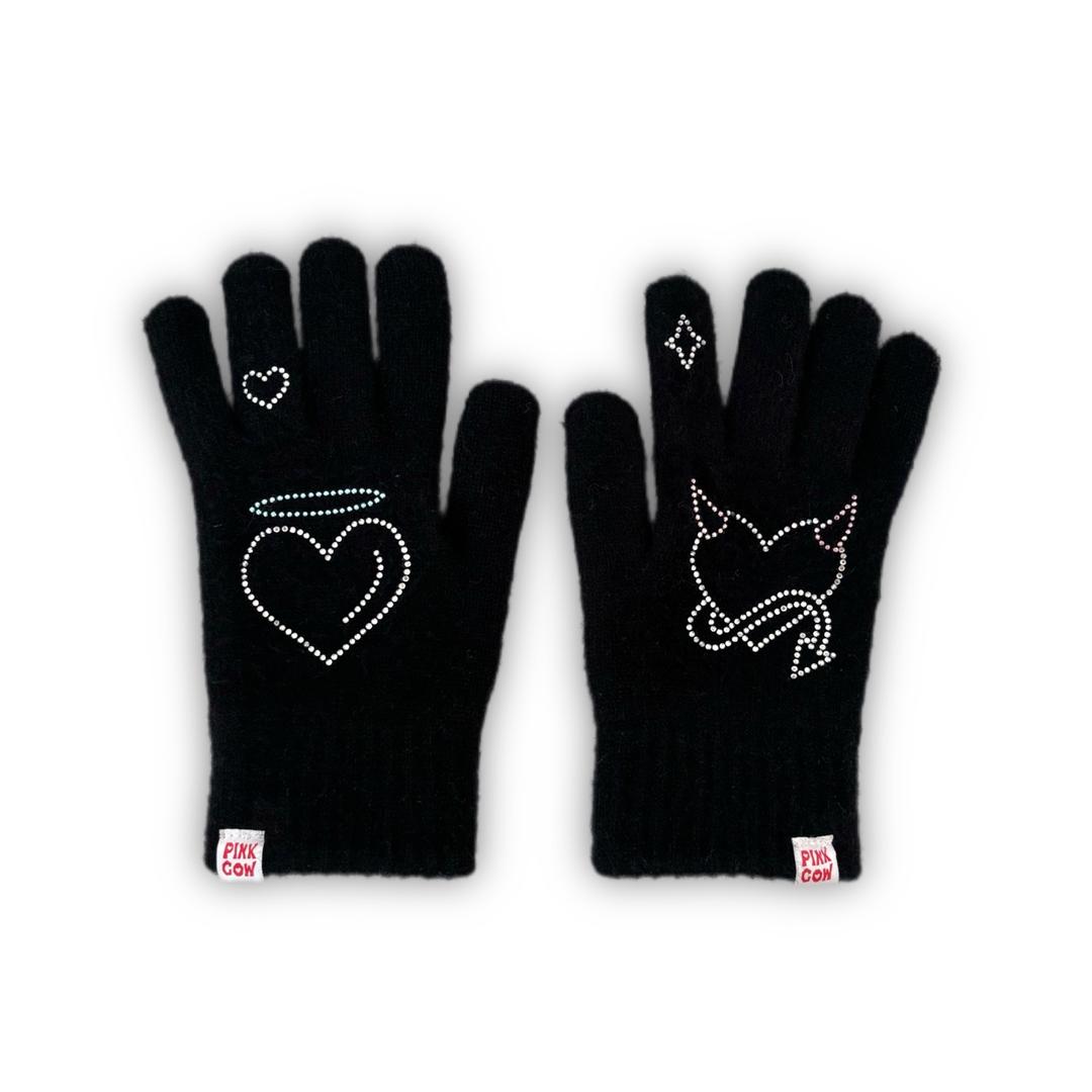 Angel & Devil gloves (black)