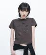 LOGO SLIM T-SHIRT, DEEP BROWN