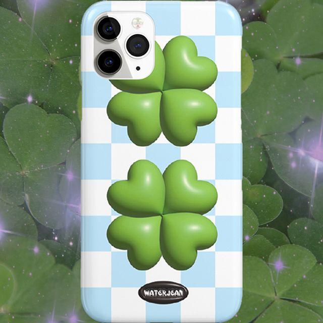 [3d clover] 아이폰 갤럭시 네잎클로버 하드케이스