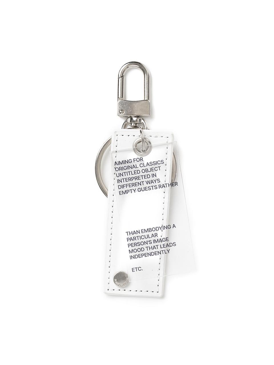 [LIMITED] Lettering Archive Keyring [White]