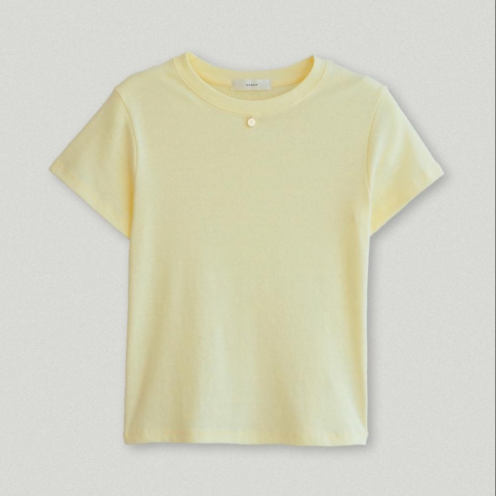 (2차_4/24예약배송)pendant half t-shirt_yellow