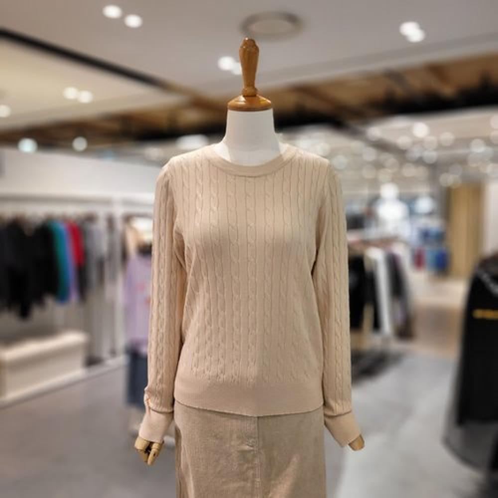 [반에이크](신세계 의정부점)케이블 롱 슬리브 니트 VB4XKTM502Z