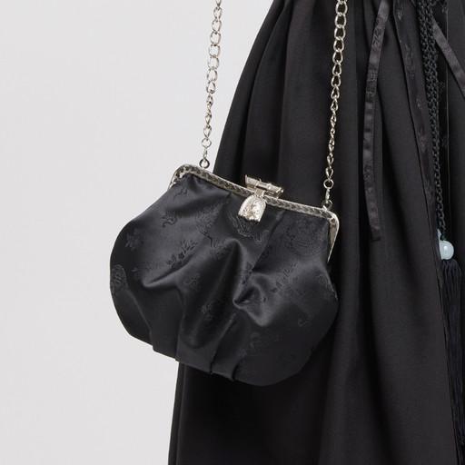 양단 미니 한복가방