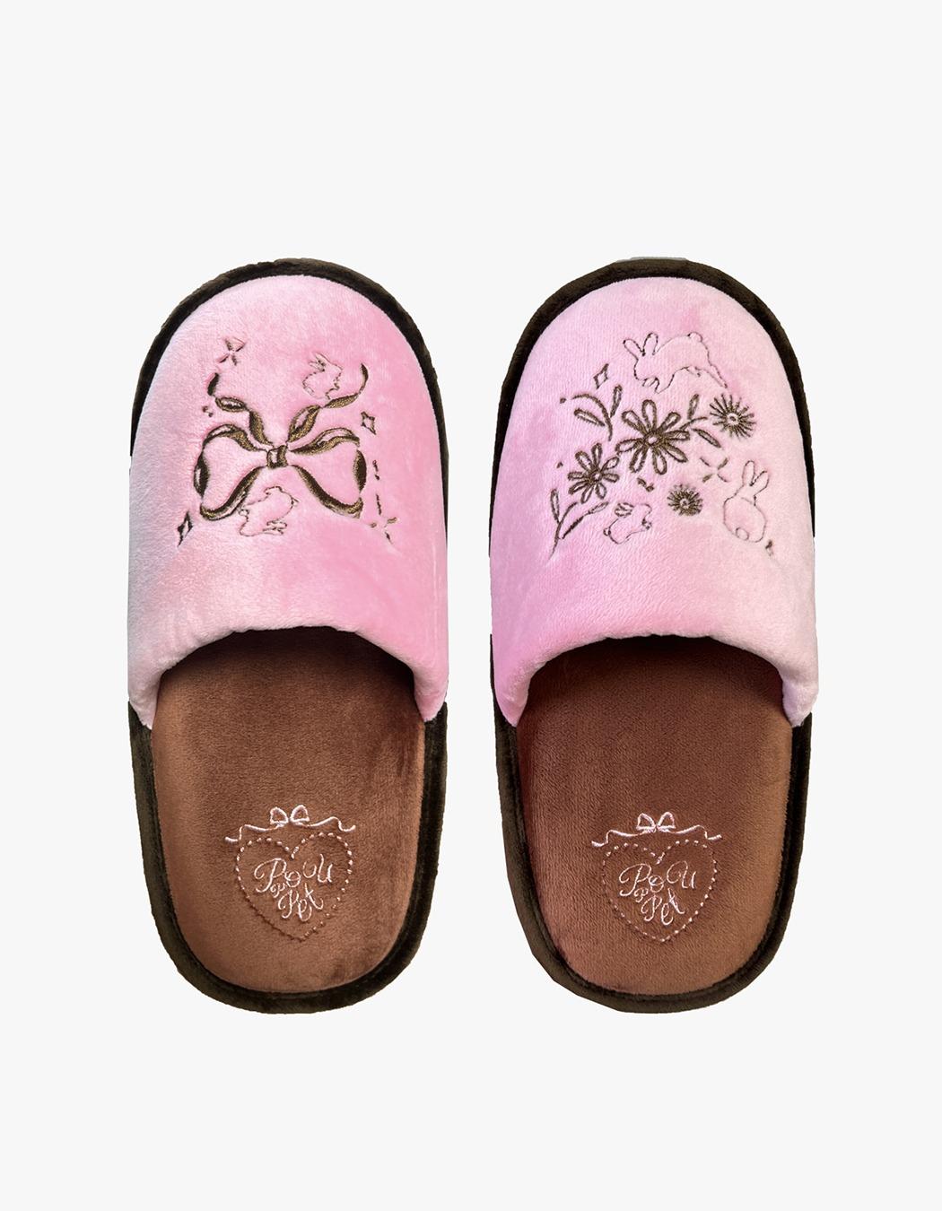 Cutie Bunny Room Shoes - Pink