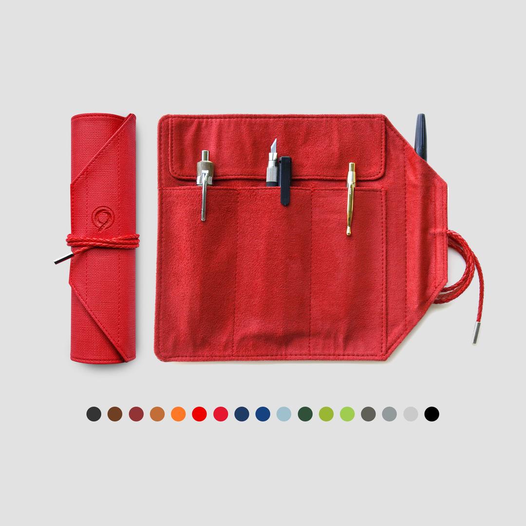 [컨트롤9]  컨트롤 오리진 사이즈M/롤필통/두루마리 가죽 필통/롤 파우치